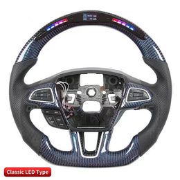 LED Performance Steering Wheel for Ford Focus Real Carbon Fibre Car Accessories