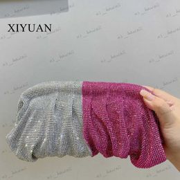 Evening Bags 55 Colours 2023 New Shiny Rhinestone Evening Clutch Bags Women Folds Crystal Clip Purses And Handbags Wedding Party Clutches Bags T231214