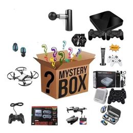 Headsets, Wundertüte, Mystery-Boxen, es besteht die Möglichkeit, sie zu öffnen, Game-Player, Handy-Kameras, Drohnen, Spielekonsole, Smartwatch, Kopfhörer, weitere Geschenke