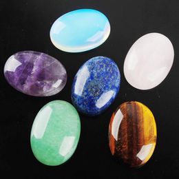 WOJIAER 18x25x7mm Egg Shape GemStone Cabochon Natural Loose Beads Men Women Charms Jewelry Gems DBU805291p