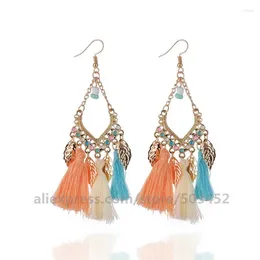 Dangle Earrings 120pairs/lot Sells Fashion Bohemia Earring Leaf Ear Cuff Factory Price Sweet Drop For Women