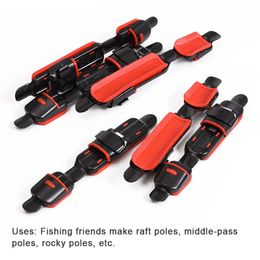 Boat Fishing Rods 1Pcs Metal Reel Seat Deck Rod Clip Fitted Wheel Rubber Cushion Tools Accessory Holder Tackle 231214