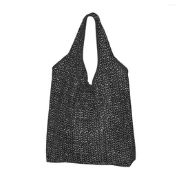 Shopping Bags Metal Chainmail Mediaeval Armour Grocery Foldable Machine Washable Chain Mail Knights Templar Storage Bag