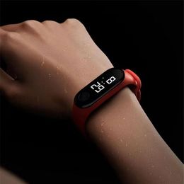 New Product Men's Bracelet Watch Unisex Casual Sports LED Electronic Luminous Sensor Watch Women And Man Waterproof Clock Gif249r