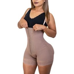 Waist Tummy Shaper Shapewear Women TrainerShort Girdle 4 Lines High Compression Fajas Colombianas Post Surgery Clasps Butt Lifter Straps 231214