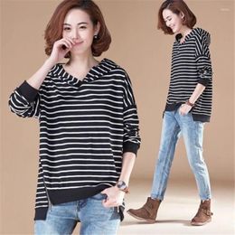 Women's T Shirts 2023 Spring Fashion Hoodies Shirt Woman Long Sleeve T-shirt Loose Korean Style O Neck Women