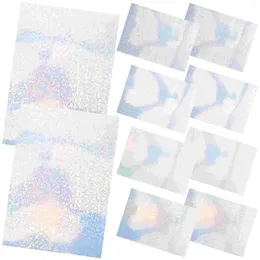 Storage Bottles 10 Sheets Of Holographic Stickers Creative Novel Decals Diy Craft Films