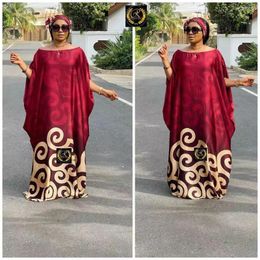 Ethnic Clothing African Dresses For Women Elegant Dashiki Summer Print Long Maxi Dress Muslim Abaya Ladies Traditional Africa