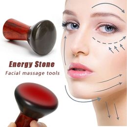 Back Massager Volcanic Stones Massage Gua Sha Natural Stone Needle Back Neck Face Massager Spa Care Relax Muscles Skin Remove Wrinkles 231214