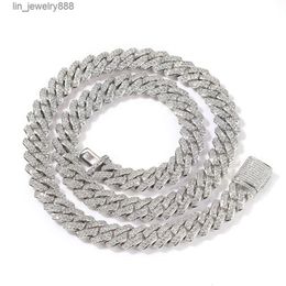 10mm Cuban Link Chain Iced Out Choker Necklace Bracelet Charms Hip Hop Wholesale Women Man Jewellery