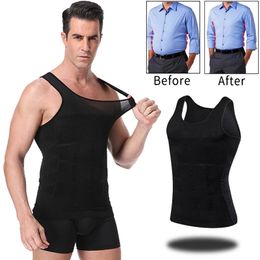 Men's Body Shapers Men Slimming Body Shaper Abdomen Belly Control Shapewear Vest Modeling Underwear Waist Trainer Cincher Corrective Posture Corset 231213