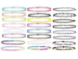 Necklace Gothic Henna Tattoo Stretch Elastic Plastic Jewellery Value Pack Chokers1601397