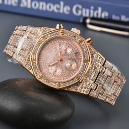 Luxury Men's Watch Designer Automatic Movement Watch Rose Gold Size 42MM stainless steel strap waterproof diamond watch