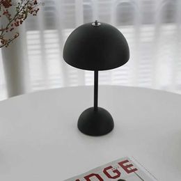Night Lights Nordic Tablecloth Decoration Light Bar Table Lamp Rechargeable Flower Bud Lampara Cute Mushroom Lamp Bedside Led Night Lights YQ231214