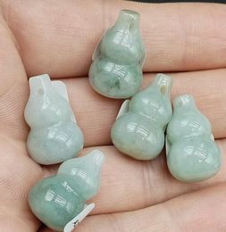 Certified 100% Natural Type A Jade Jadeite Carved Lagenaria Siceraria Pendant