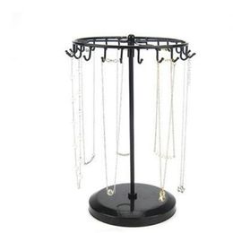 Fashion 15 33 18cm Rotary Jewelry Female Mannequin Display Stand Holder Earring Iron Frame Necklace Holder Accessories Base Storag183d