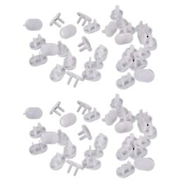 Outlet Covers 150Pcs Anti Electric Shock Plugs Protector Cover Cap Power Socket Electrical Baby Children Safety Guard Two Holes 231213