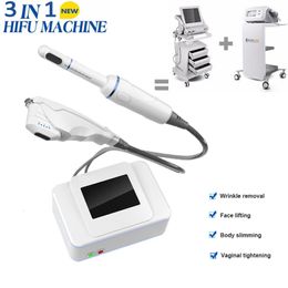 Portable vaginal hifu smas facial tightening ultra therapy ultrasound body sculpt ultrasonic fat slim machine 2 handle