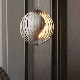 Italy Designer Rotary Moon Pendant Lamps Living Room Light Modern Minimalist el Restaurant Cafe Bar Circle Pendant Light179c