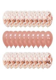 Party Decoration 30pcsset Rose Gold Balloon Confetti Set Birthday Anniversary Wedding Gift For Guests1866800