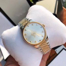 Fashion high quality 36mm 29mm unisex ladies watch quartz movement watch stainless steel case bee pattern second hand no box305F