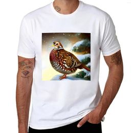 Men's Polos Christmas Partridge 1 T-Shirt Aesthetic Clothing Hippie Clothes Heavyweight T Shirts Oversized For Men