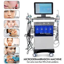 Professional Deep Cleaning 14 In 1 Microdermabrasion Machine Diamond Wrinkle Remover Oxygen Jet Facial Machine With Skin Scrubber