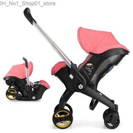 Strollers# Luxury Baby Stroller 4 In 1rolley Born Car Seat Travel Pram Stoller Bassinet Pushchair Carriage Basket Strollers#12921 Q231215