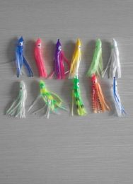 fishing soft squid octopus skirt lure mix colours0123455231418
