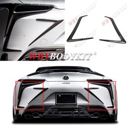 for model Lexus LC500/h upgrade Body Kits for original Rear bumper 2 parts set - left & right Rear Bumper Extension Car Exterior Exterior Accessories Spoiler Wing carbon
