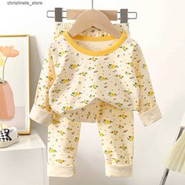 Pyjamas Autumn Winter Kids Pyjamas Sets Baby Girl Clothes Boys Pyjamas Girls Pijamas Baby Sleepwear Children's Long Sleeve T-shirt+Pants R231214