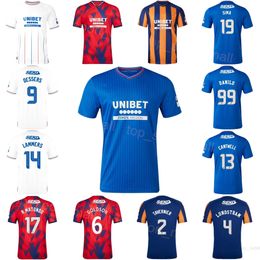 Club Team 23-24 Men Soccer Glasgow Rangers Jerseys 9 DESSERS 19 SIMA 14 LAMMERS 13 CANTWELL 4 LUNDSTRAM 31 BARISIC 2 TAVERNIER 99 DANILO 17 MATONDO Football Shirt Kits