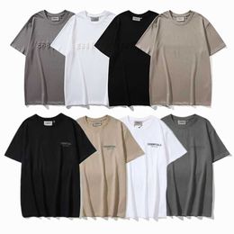 Top Craftsmanship Ess Mens t Shirts Men Women Fashion Designer Tshirt Street Casual Fog Short Sleeve Fg Tees 1977 Cotton Stereo Printing Polos Shirt 3-17R71 7R71