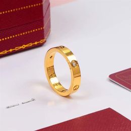 925s Band Rings 5-6mm Wedding Designer lovers Ring for women Luxury CZ Zirconia rose gold Engagement womens Jewellery diamond cortie228C