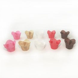 Baking Cupcake liners cases Lotus shaped muffin wrappers Moulds stand oil release paper sleeves 5cm pastry tools Birthday Party Dec2484