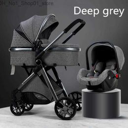 Strollers# Strollers# 4 IN 1 Car Seat Stroller Baby Carriage Basket Portable Travel With 3 Safety For 0-3 Years Q231215