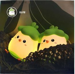 Night Lights Kawaii Patter Light Rechargeable Silicone Night Light Bedroom Desk Light Soft Light Sleep Eye Protection Sleep Light YQ231214