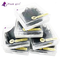 False Eyelashes Long Stem Flash Girl Makeup Short Premade Fans 1000 in One Box 007 D Private Label Russia Volume Lashes Bulk 231213