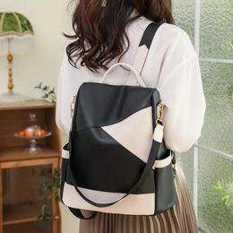 School Bags Season Women Leather Backpacks Fashion Shoulder Female Backpack Ladies Travel For Girls