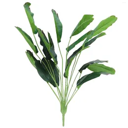 Decorative Flowers Simulated Leaves Vase Plants And Decoration Party Artificial Leaf For Home Realistic Simulation Adornment Favour Faux