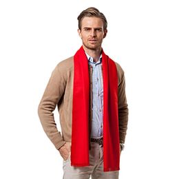 Scarves Fashion Winter Solid Color Men Red Scarf Luxury Brand Designer Style Wool Soft Cashmere Scarves Cachecol Masculino Inverno Shawl 231215