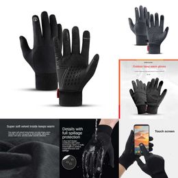 Car Electronics Autumn Winter Men Women Gloves Touch Cold Waterproof Motorcycle Gloves Outdoor Sports Warm Thermal Fleece Running Ski Gloves