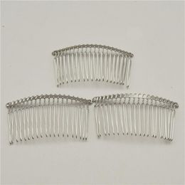 50pcs Black gold silver 20 Teeth Wedding Bridal DIY Wire Metal Hair Comb Clips Hair Findings Accessories274r