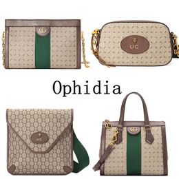 Luxurys bolsa Ophidia câmera bolsa de ombro espelho qualidade designer mensageiro saco cinta mulheres tote embreagem crossbody bumbag tigre cabeça lona homem cadeia sacos redondos