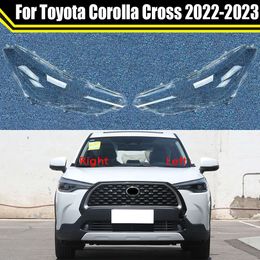 Car Headlight Cover Lens Glass Shell Front Headlamp Transparent Lampshade Auto Light Lamp for Toyota Corolla Cross 2022 2023