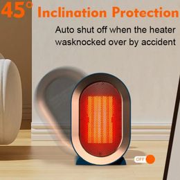 Electric Heaters 1200W PTC Ceramic Heater with 2 Modes Portable Space Heater Tip-Over Overheat Protection Quiet Fast Safety Heating 231214
