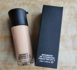 Brand cosmetic 6 color liquid foundation SPF15 NC15 NC20 NC25 NC30 NC35 NC40 35ml Concealer highlighter Brighten makeup9190797