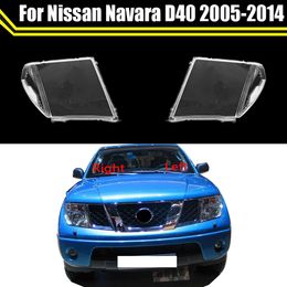 Auto Light Caps for Nissan Navara D40 2005-2014 Car Headlight Cover Lampcover Lampshade Lamp Glass Lens Case Headlamp Shell
