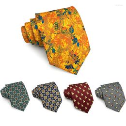 Bow Ties High Quality Vintage 9 CM Wide Tie For Men Wedding Business Dresses Suit Male Necktie With Gift Box SXIA02