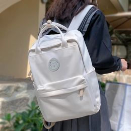 School Bags Cool Student Female Fashion Backpack Waterproof Cute Women Bag Lady Laptop White Book Kawaii Girl College Travel 231215